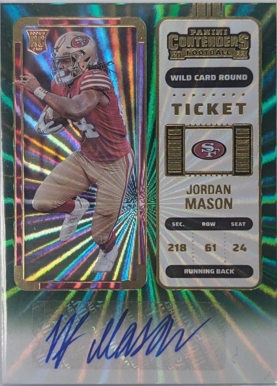 Jordan Mason [Green Laser Autograph] #204