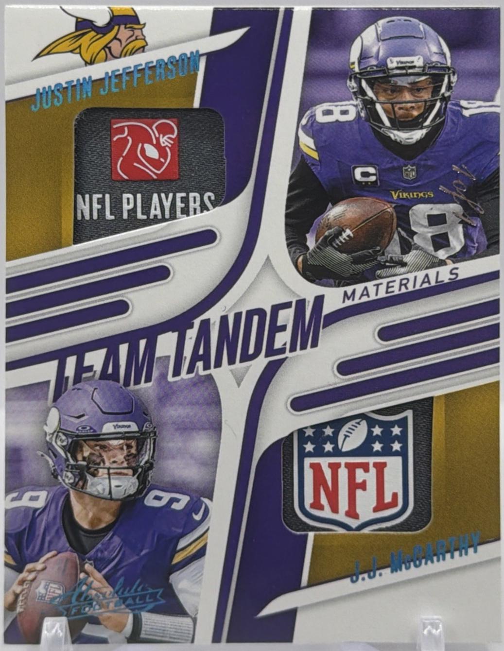 Justin Jefferson / J.J. McCarthy [Platinum] #TTM-MIN