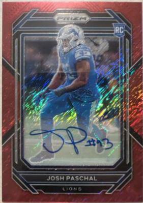 Josh Paschal [Autograph Red Shimmer] #389