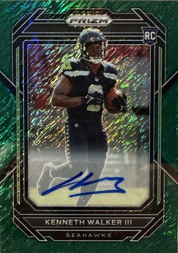 Kenneth Walker III [Autograph Green Shimmer] #318