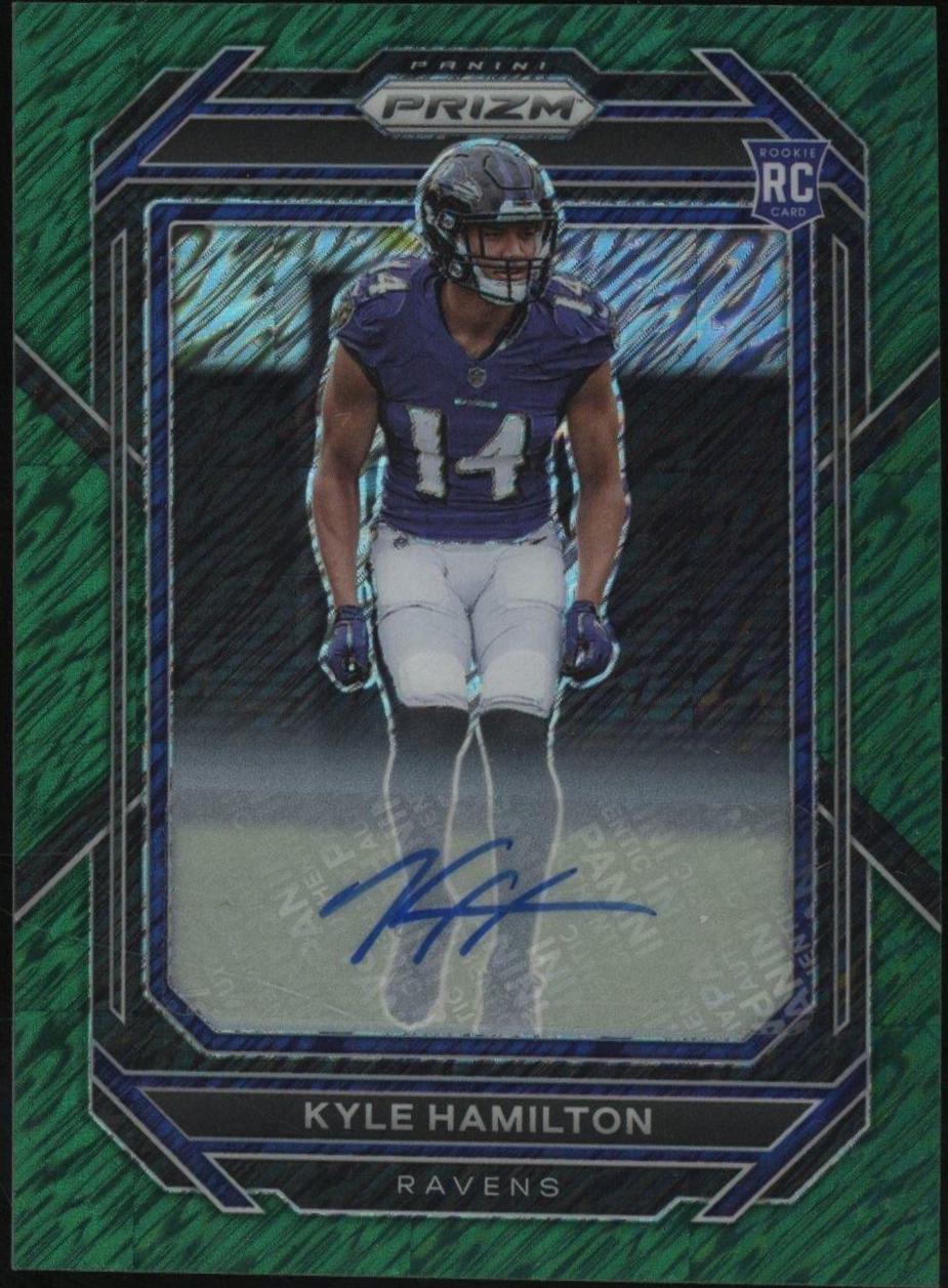 Kyle Hamilton [Autograph Green Shimmer] #342