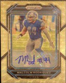 Malcolm Rodriguez [Autograph Gold Vinyl] #350