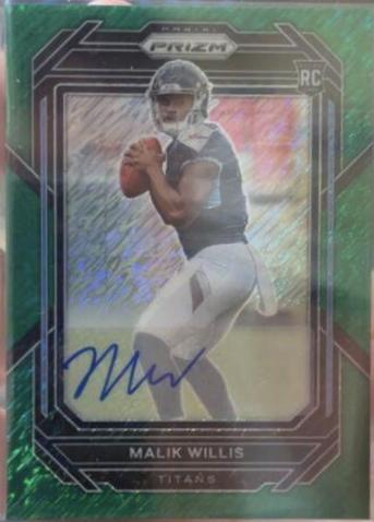 Malik Willis [Autograph Green Shimmer] #303