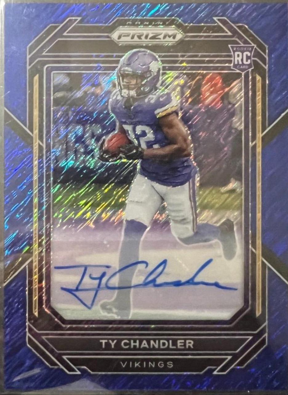 Ty Chandler [Autograph Blue Shimmer] #348
