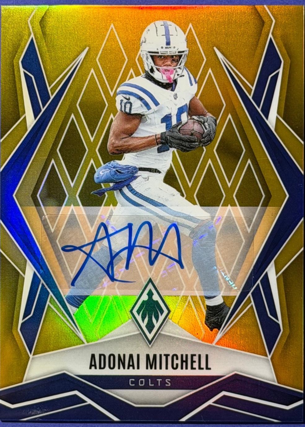 Adonai Mitchell [Gold Autograph] #53