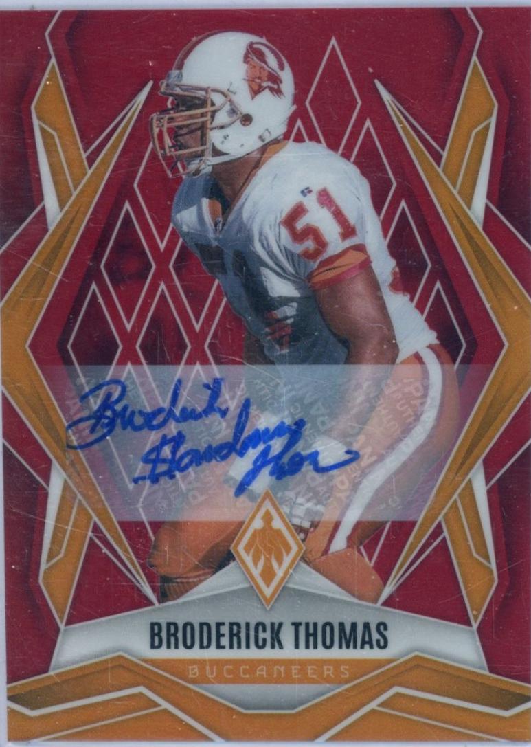 Broderick Thomas [Red Autograph] #20