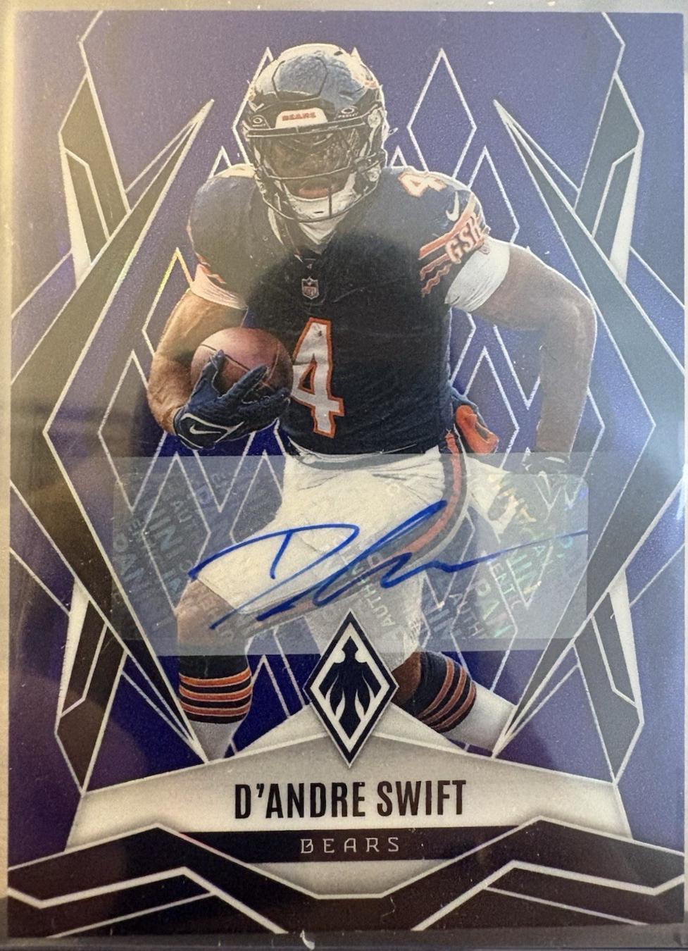 D'Andre Swift [Blue Autograph] #123