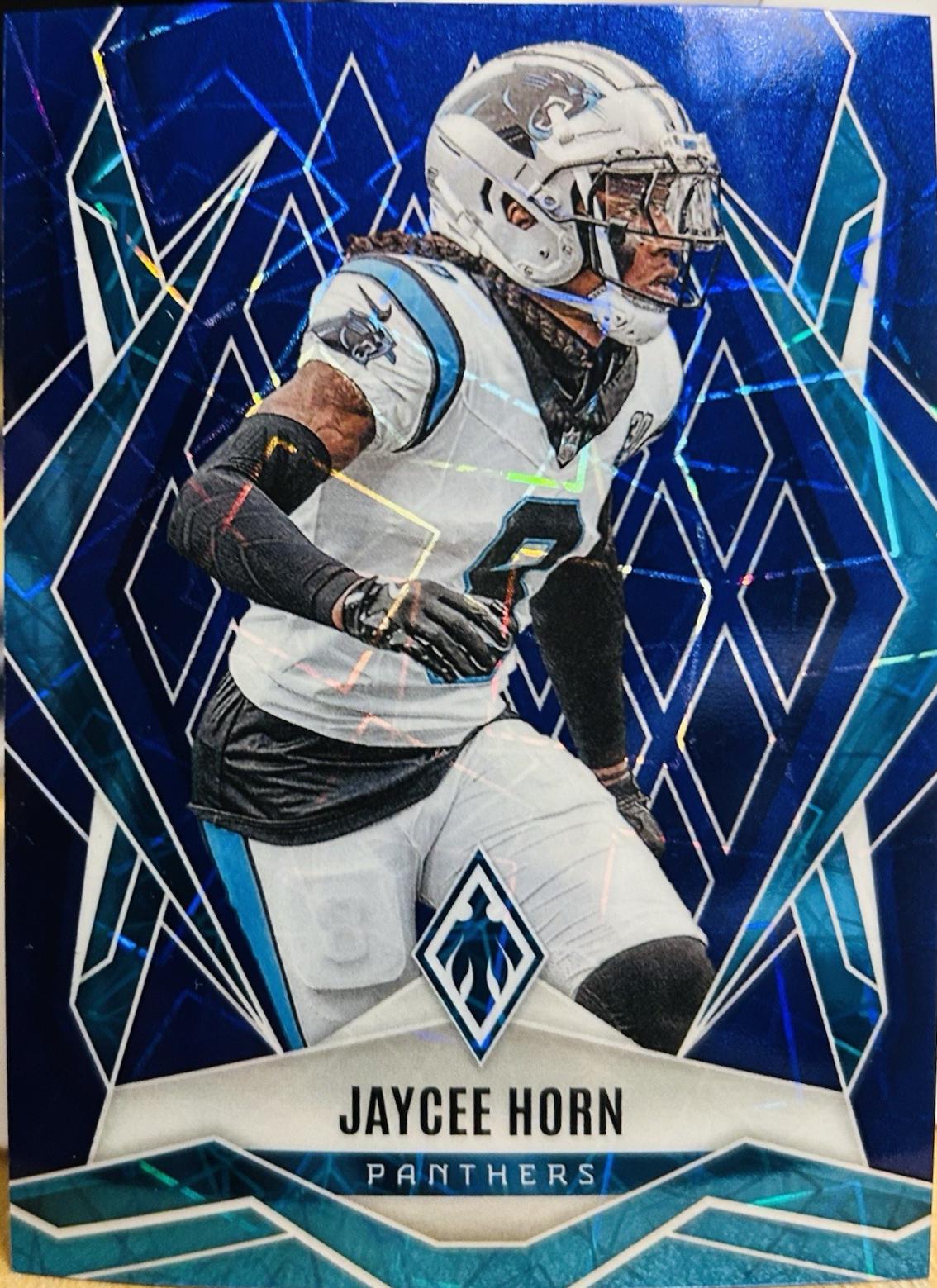 Jaycee Horn [Blue Lazer] #106