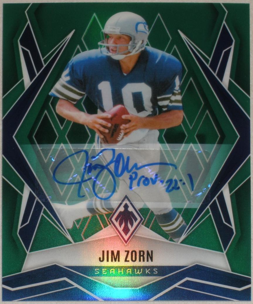 Jim Zorn [Green Autograph] #139
