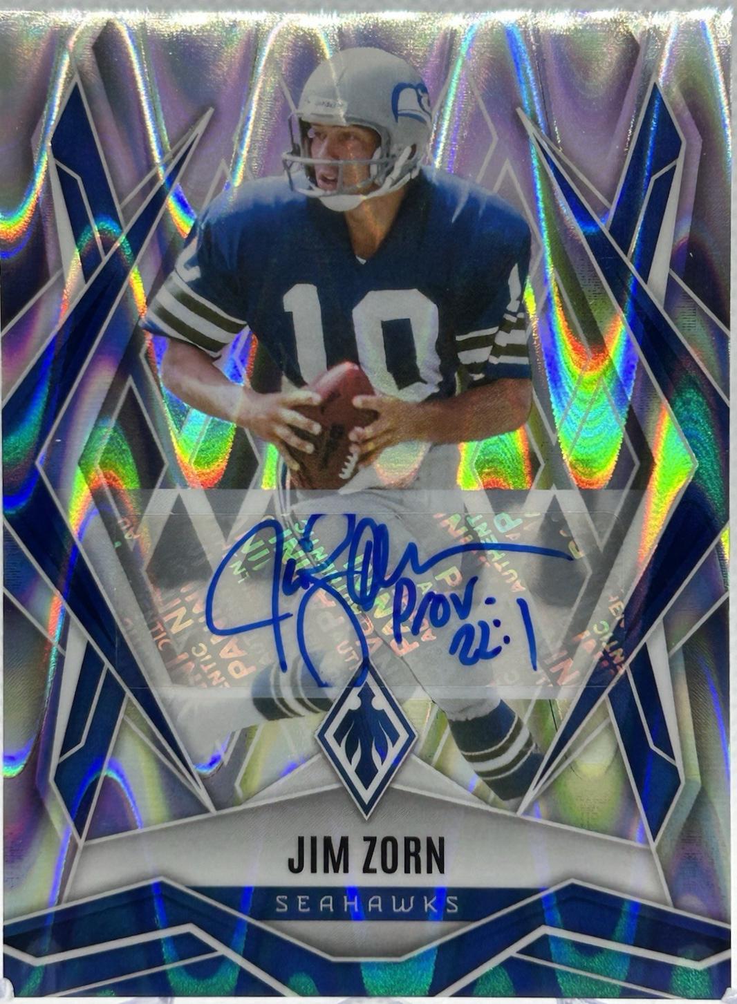 Jim Zorn [Seismic Autograph] #139