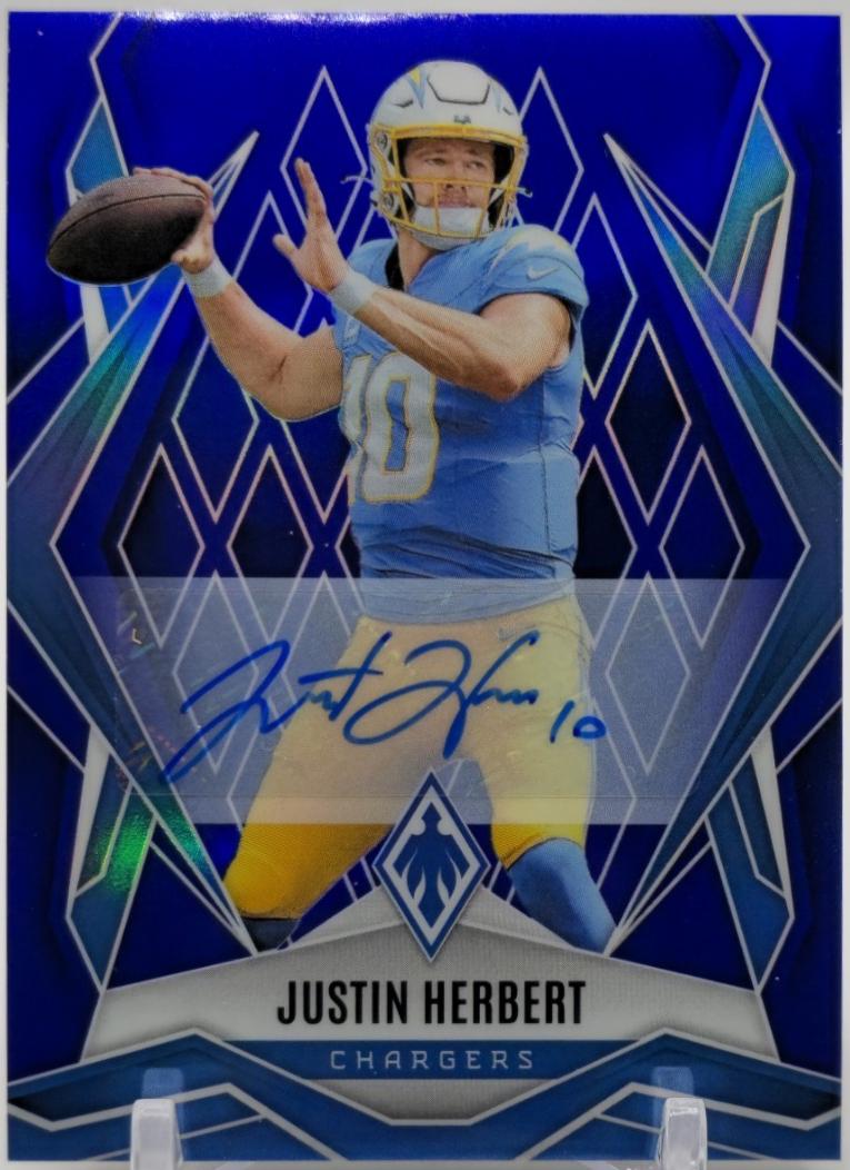 Justin Herbert [Blue Autograph] #58