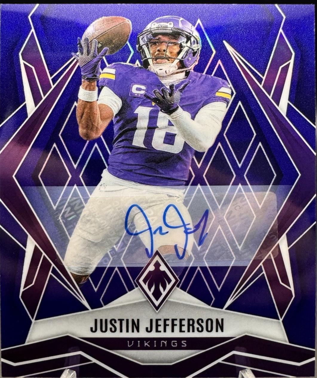 Justin Jefferson [Blue Autograph] #135