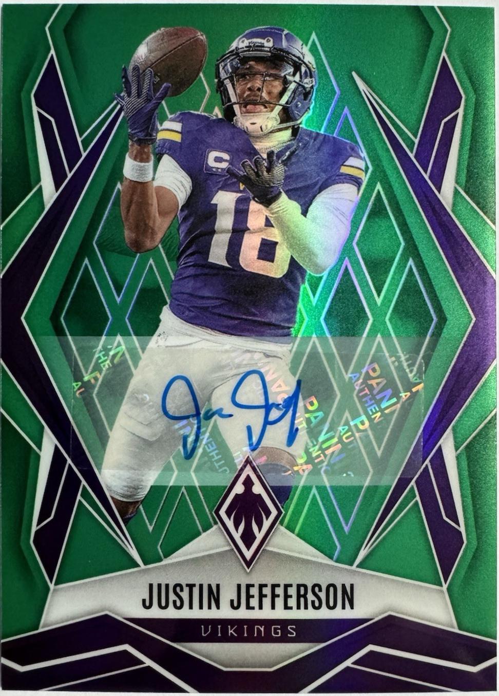 Justin Jefferson [Green Autograph] #135