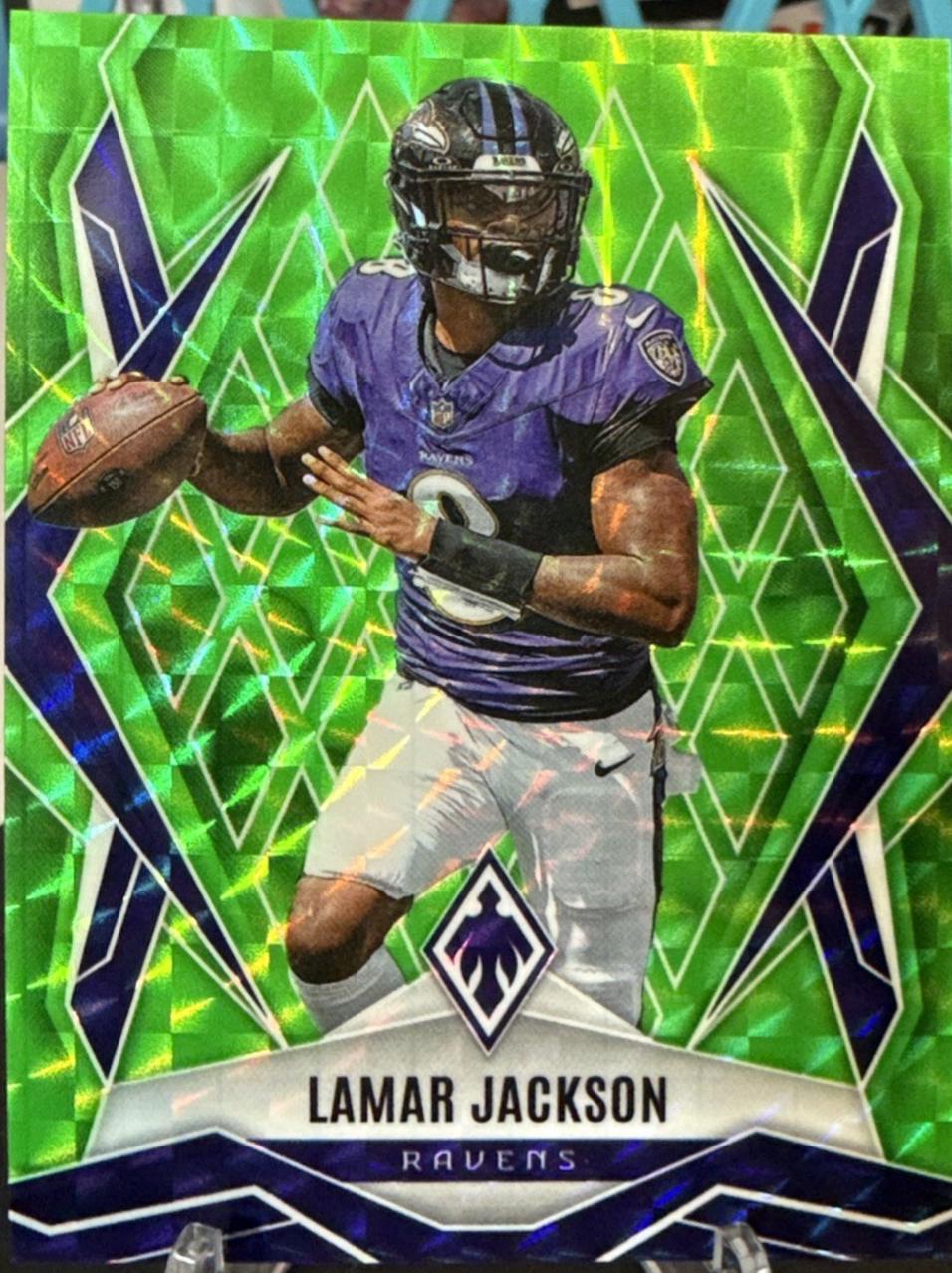 Lamar Jackson [Lime Green Pyramids] #144