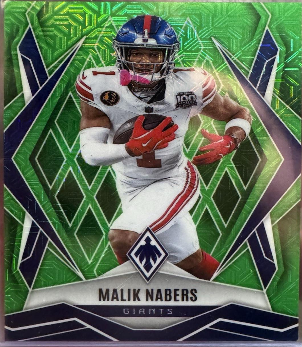 Malik Nabers [Blue Lazer] #143