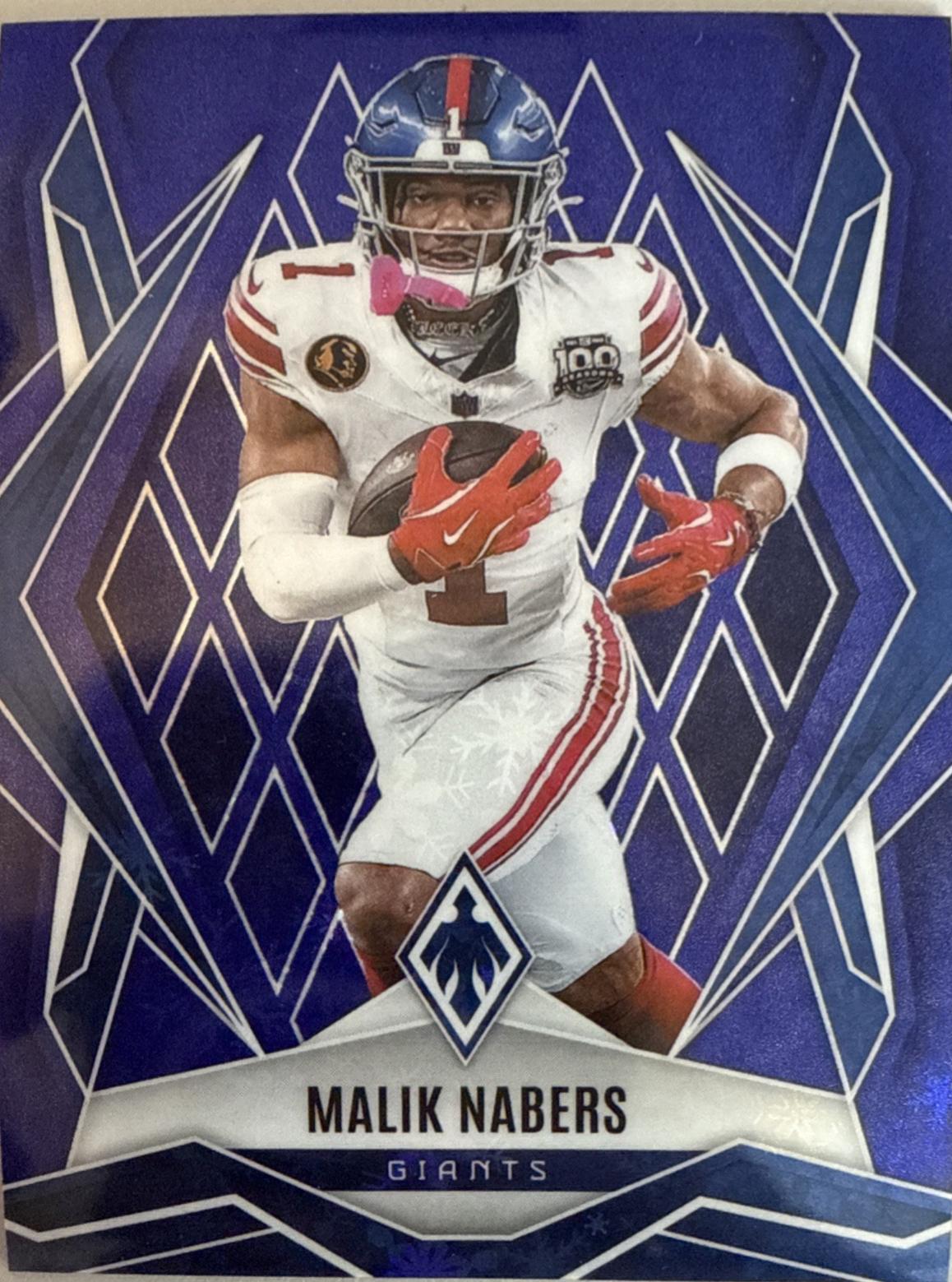 Malik Nabers [Blue Winter] #143