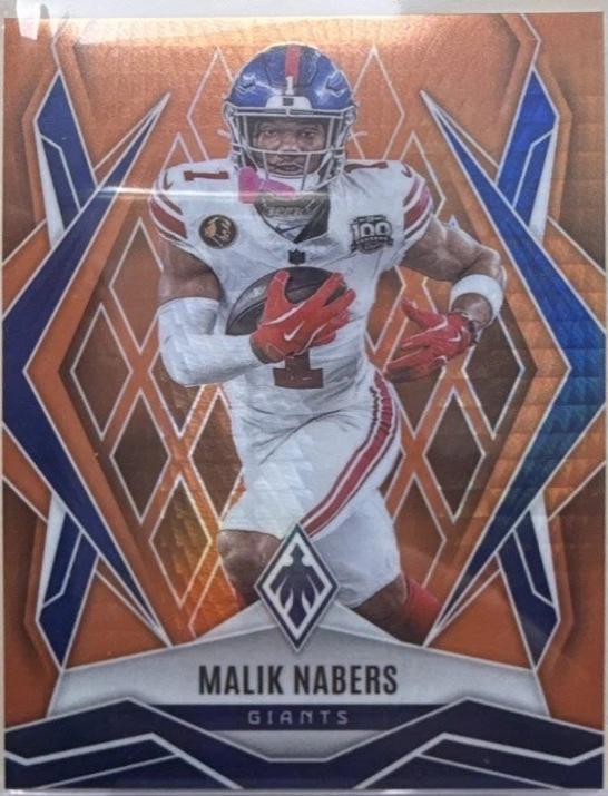 Malik Nabers [Orange Hyper] #143