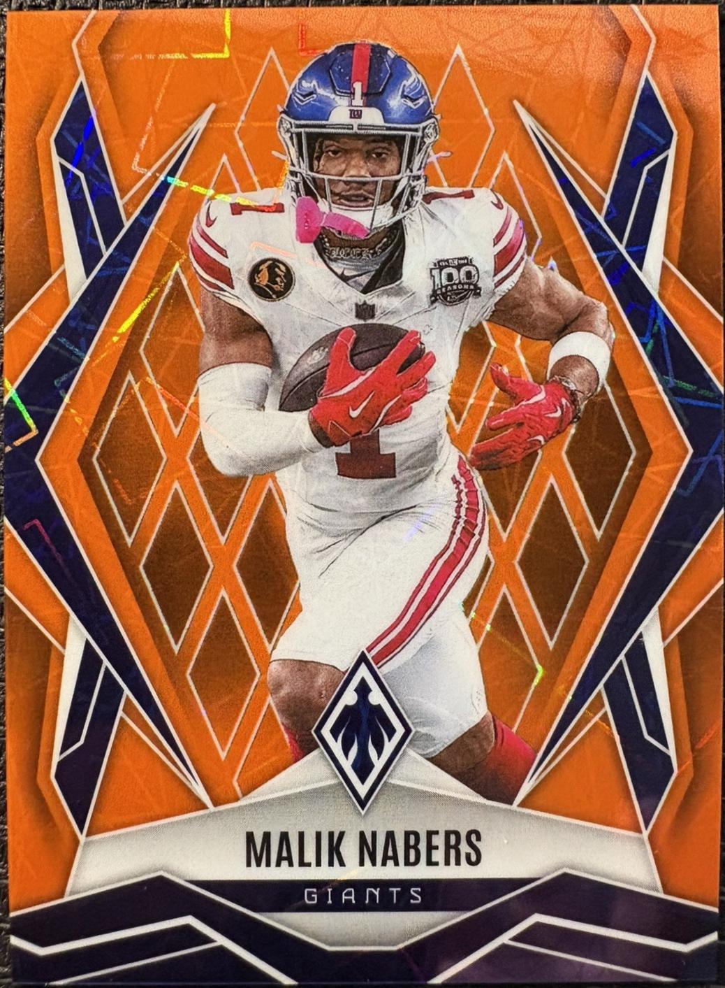 Malik Nabers [Orange Lazer] #143