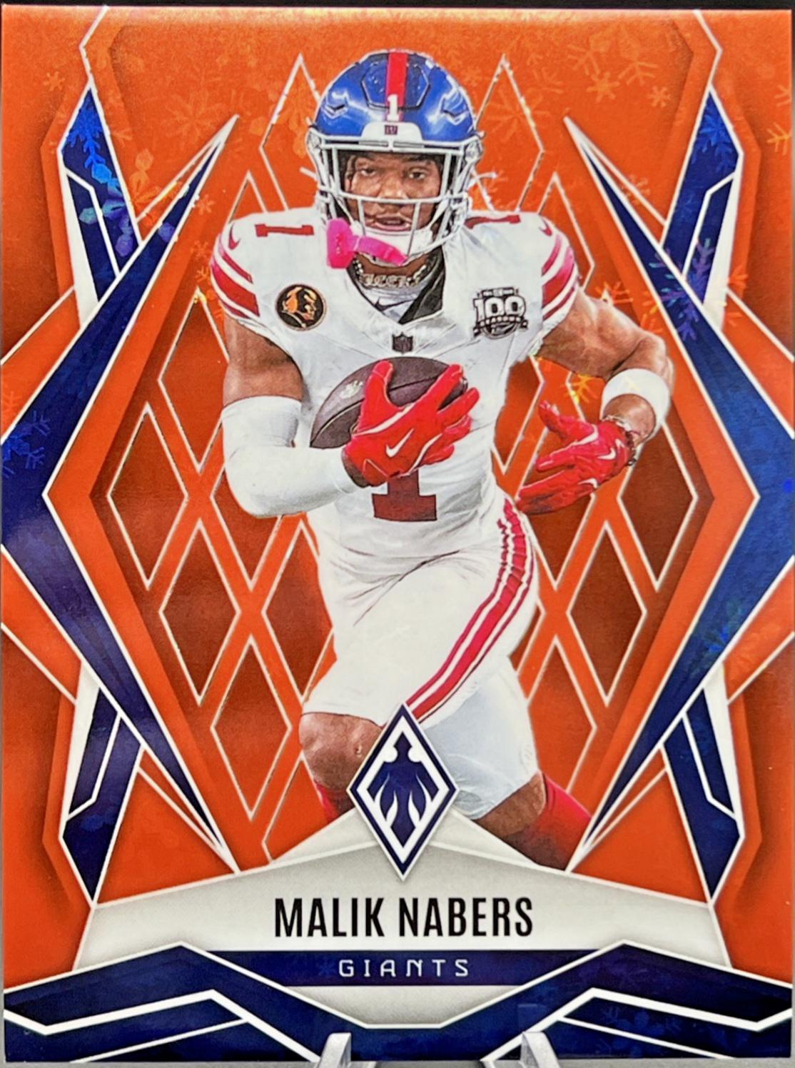 Malik Nabers [Orange Winter] #143