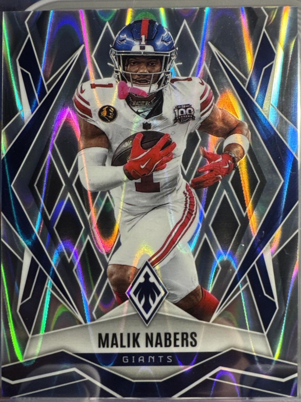 Malik Nabers [Silver Seismic] #143