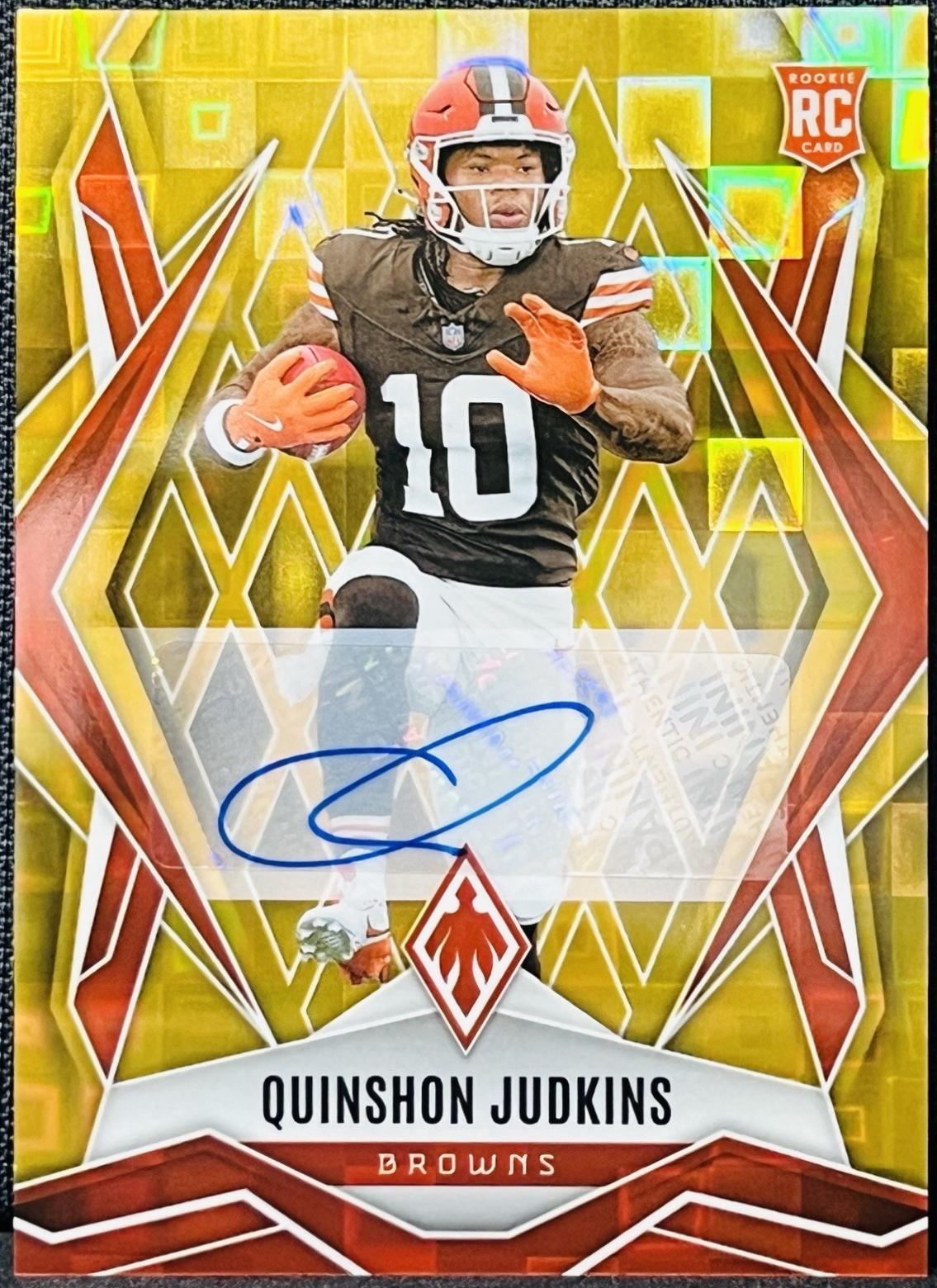 Quinshon Judkins [Gold Autograph] #191