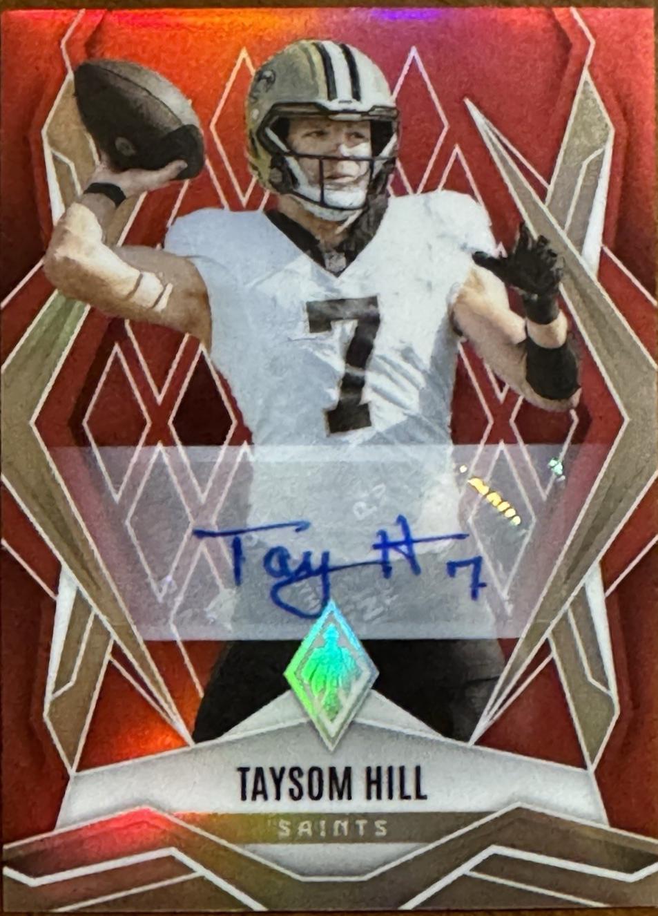 Taysom Hill [Red Autograph] #51