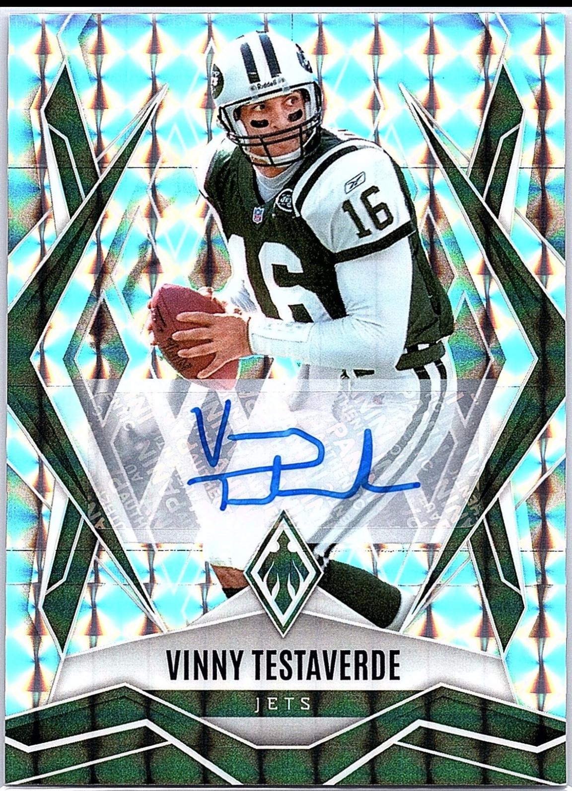 Vinny Testaverde [Silver Autograph] #65