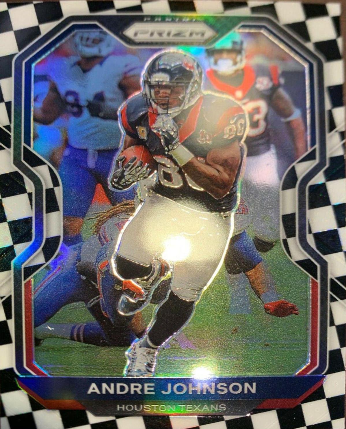 Andre Johnson [Black and White Checker] #82