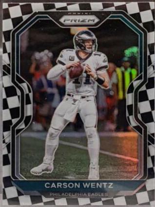 Carson Wentz [Black and White Checker] #169