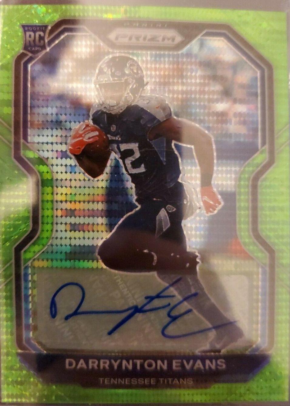 Darrynton Evans [Autograph Neon Green Pulsar Prizm] #396