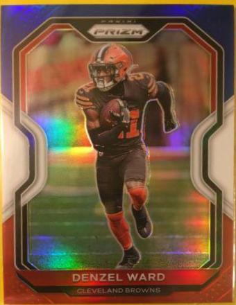 Denzel Ward [Red White and Blue] #63