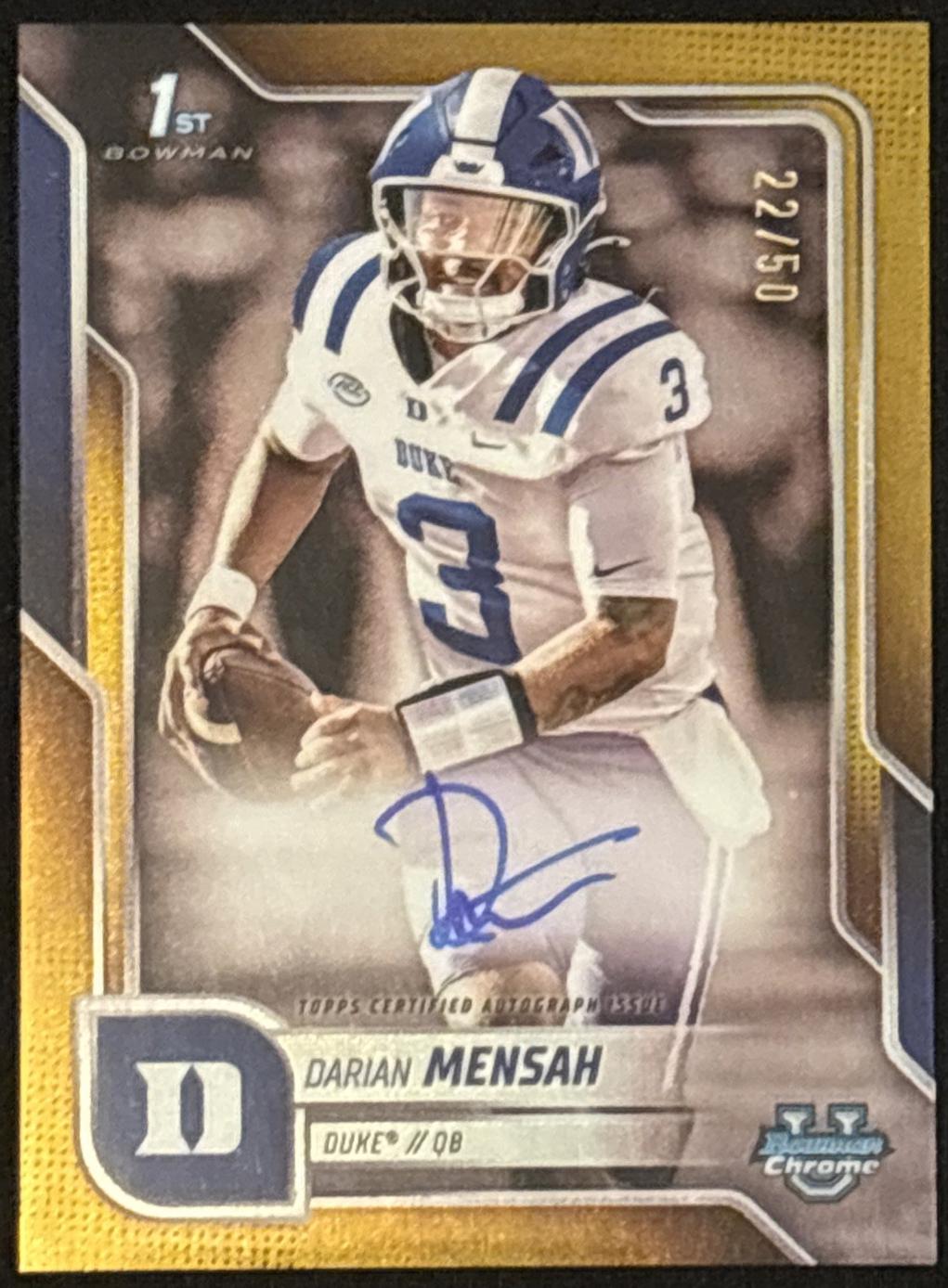 Darian Mensah [Gold Refractor] #BCA-DM