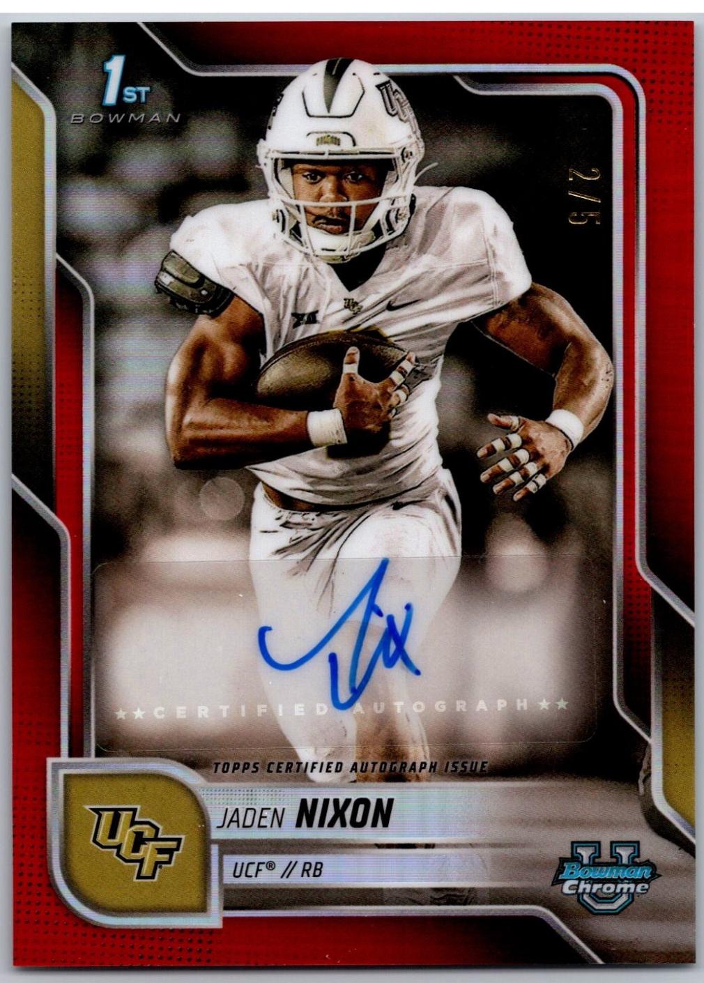 Jaden Nixon [Red Refractor] #BCA-JN