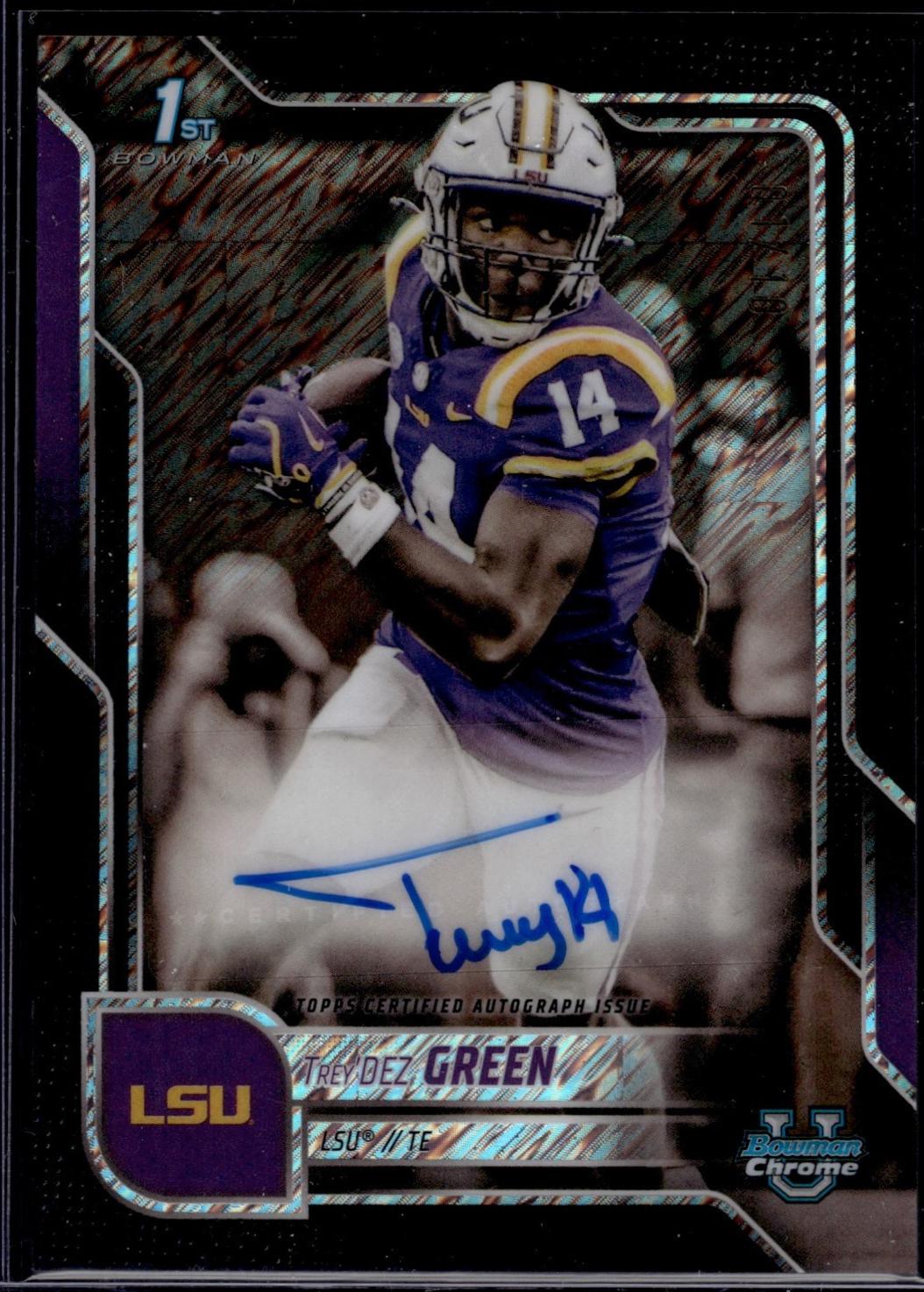 Trey'Dez Green [Black Shimmer Refractor] #BCA-TDW