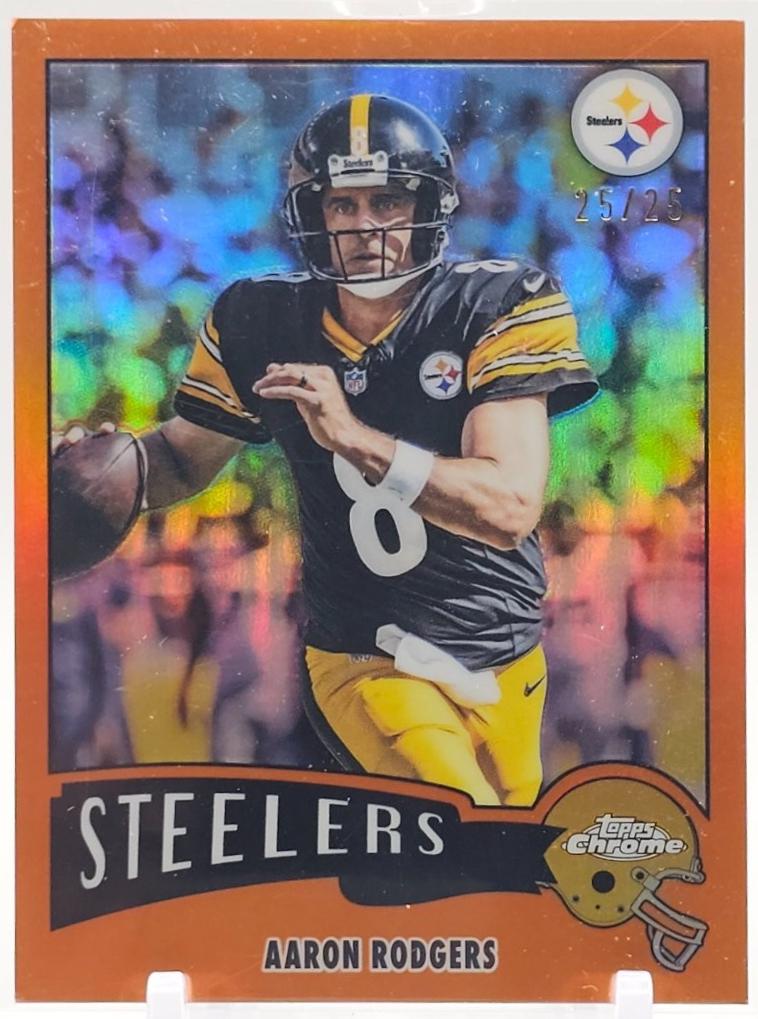 Aaron Rodgers [Orange Refractor] #1975-28