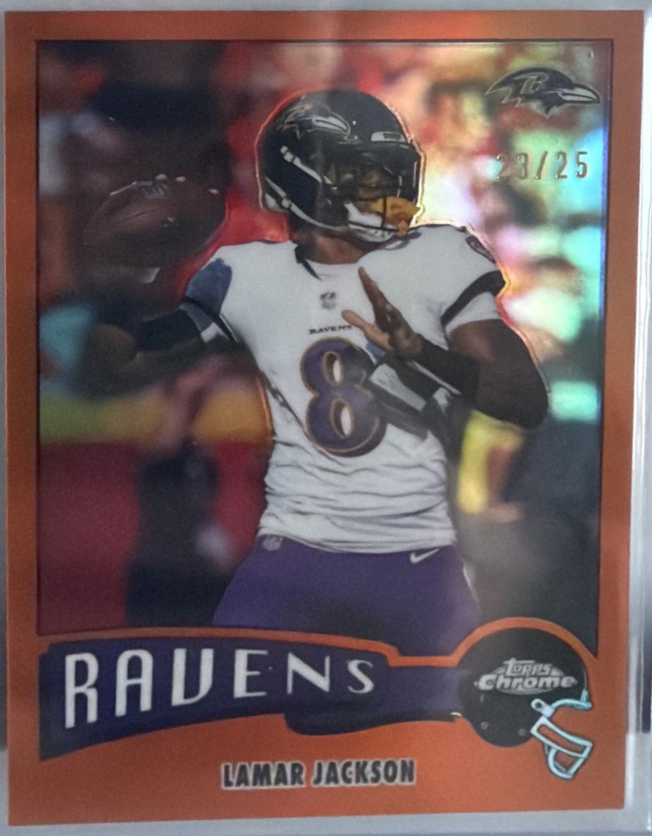 Lamar Jackson [Orange Refractor] #1975-3