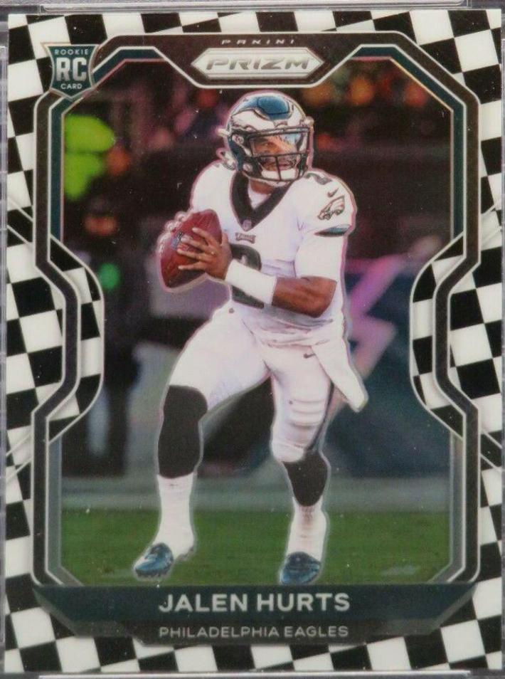 Jalen Hurts [Black and White Checker] #343