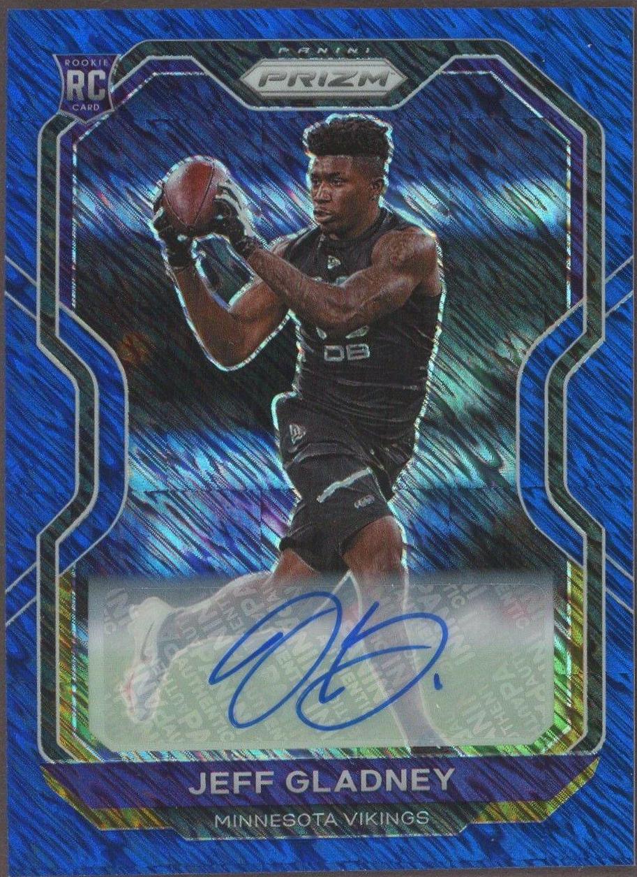 Jeff Gladney [Autograph Blue Shimmer] #399