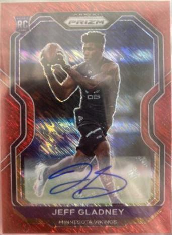 Jeff Gladney [Autograph Red Shimmer] #399