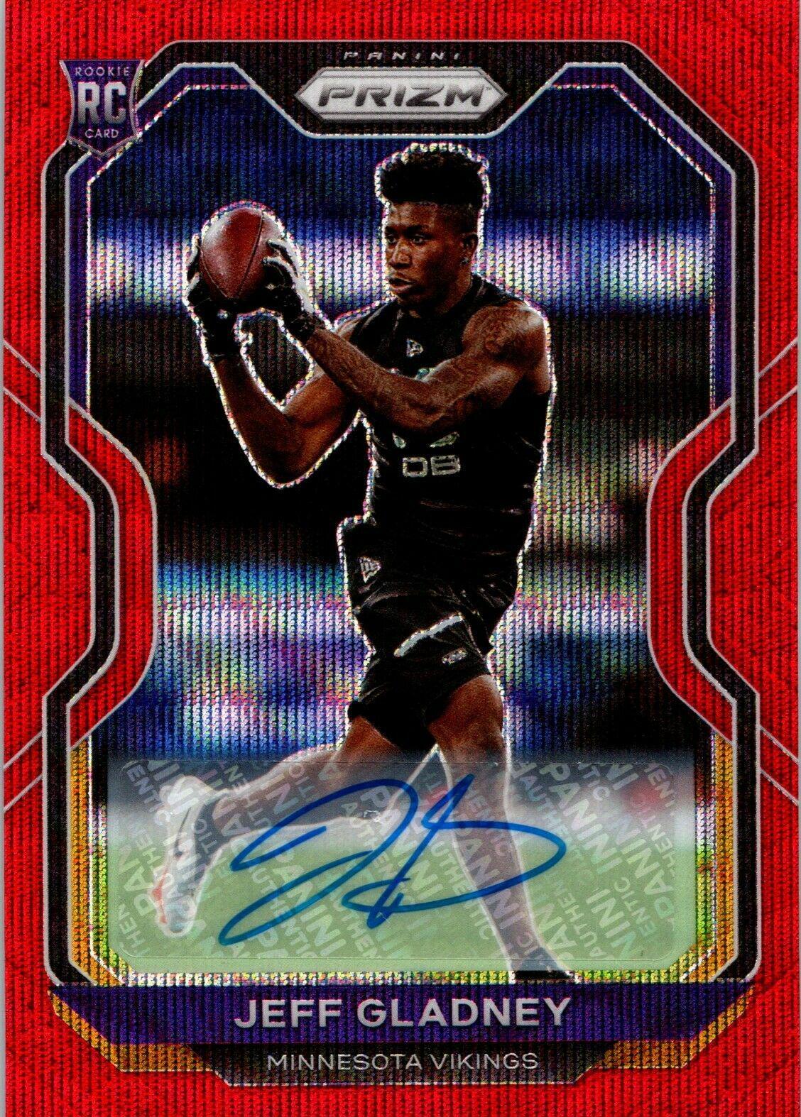 Jeff Gladney [Autograph Red Wave] #399