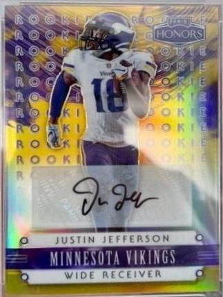 Justin Jefferson [Autograph Gold Vinyl] #398
