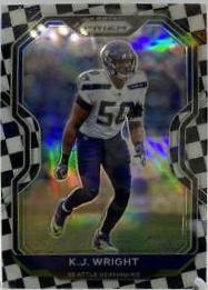 K.J. Wright [Black and White Checker] #297