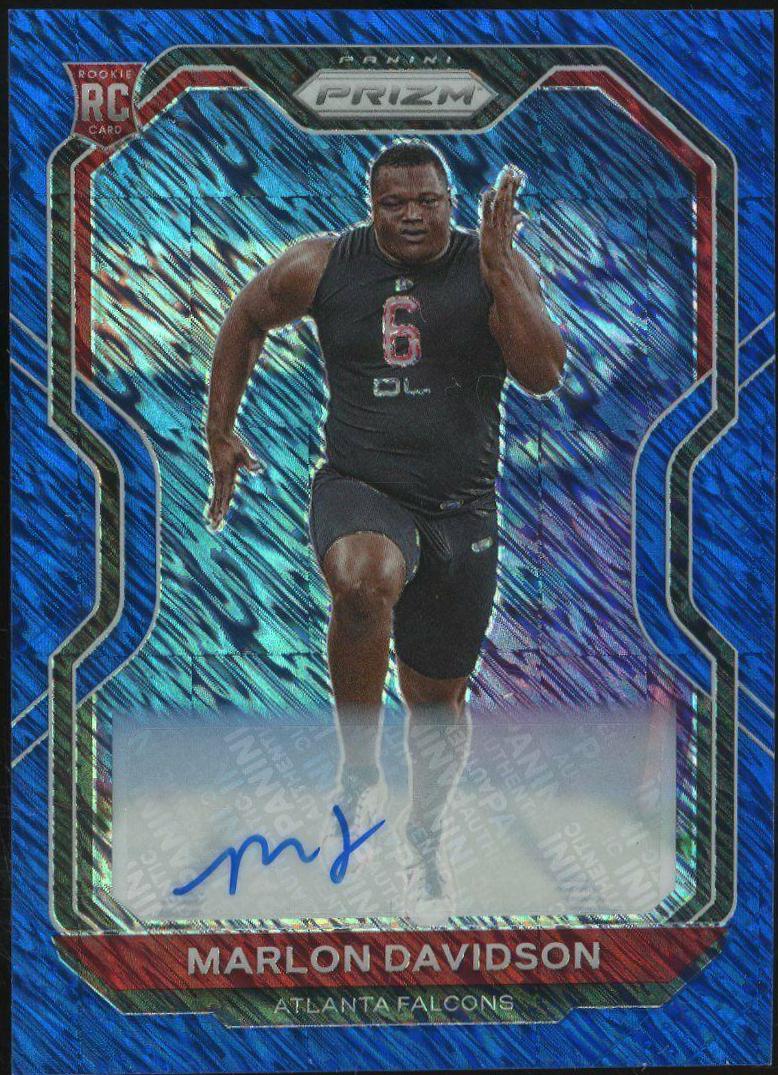 Marlon Davidson [Autograph Blue Shimmer] #347