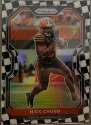 Nick Chubb [Black and White Checker] #59