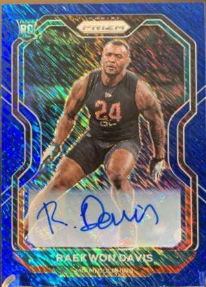 Raekwon Davis [Autograph Blue Shimmer] #341