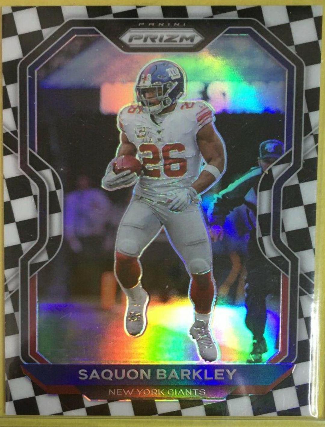 Saquon Barkley [Black and White Checker] #160
