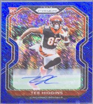 Tee Higgins [Autograph Blue Shimmer] #308