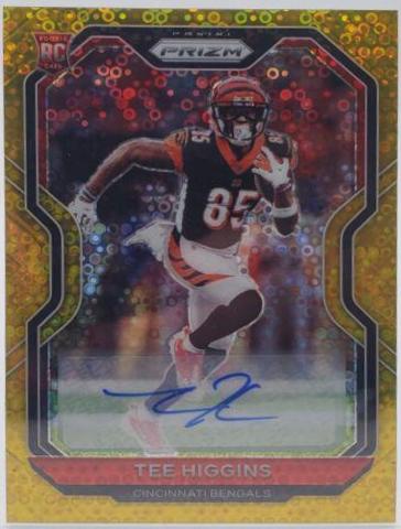 Tee Higgins [Autograph No Huddle Gold] #308