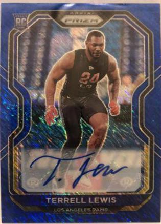 Terrell Lewis [Autograph Blue Shimmer] #378