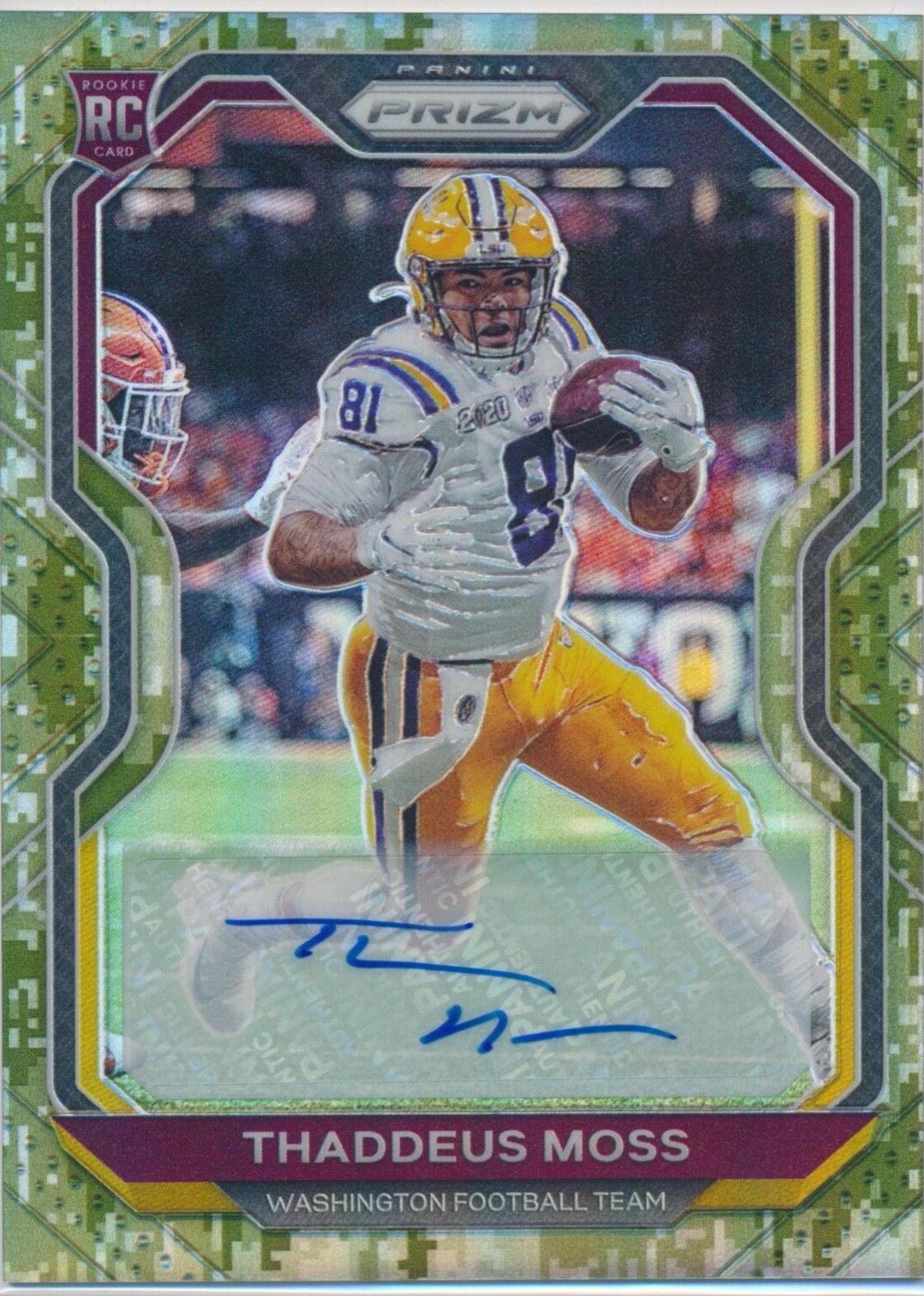 Thaddeus Moss [Autograph Camo] #386